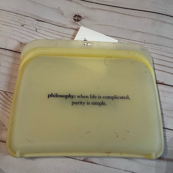 NWT Philosophy Cosmetic Bag Hard Plastic - Picture 2 of 3